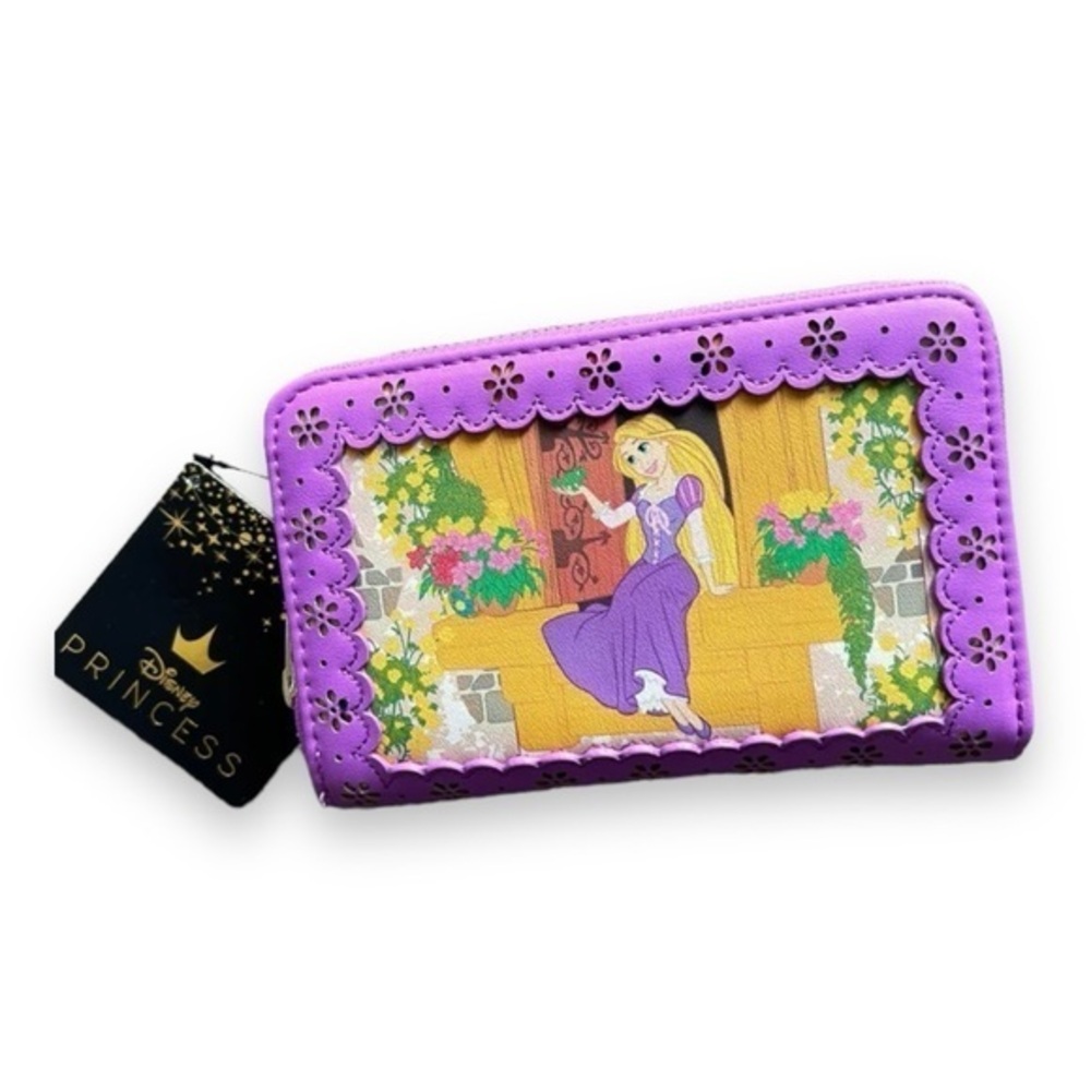 🆕 NWT Loungefly Rapunzel Disney Tangled Princess Stories Series Zip Wallet